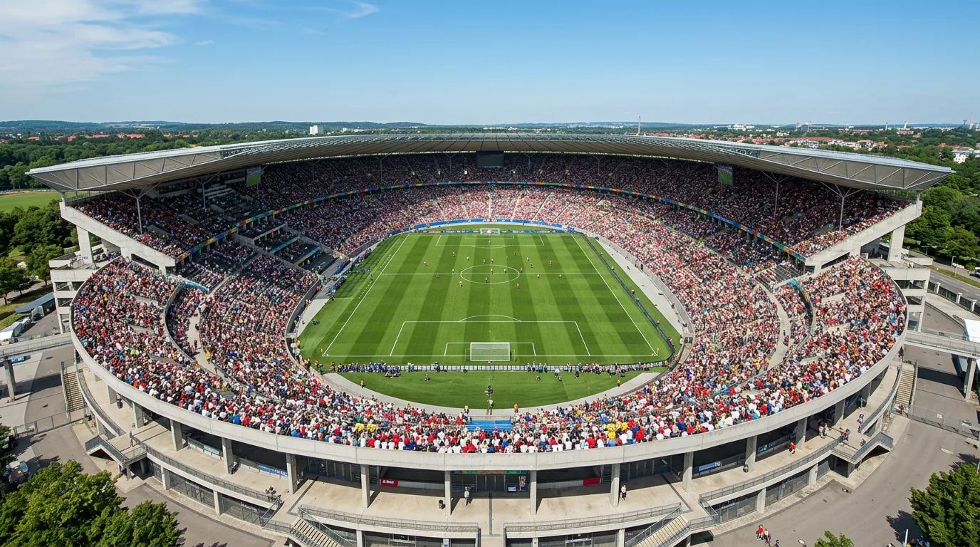 MetLife Stadium zu East Rutherford, New Jersey — Plaz vum WM 2026 Finall